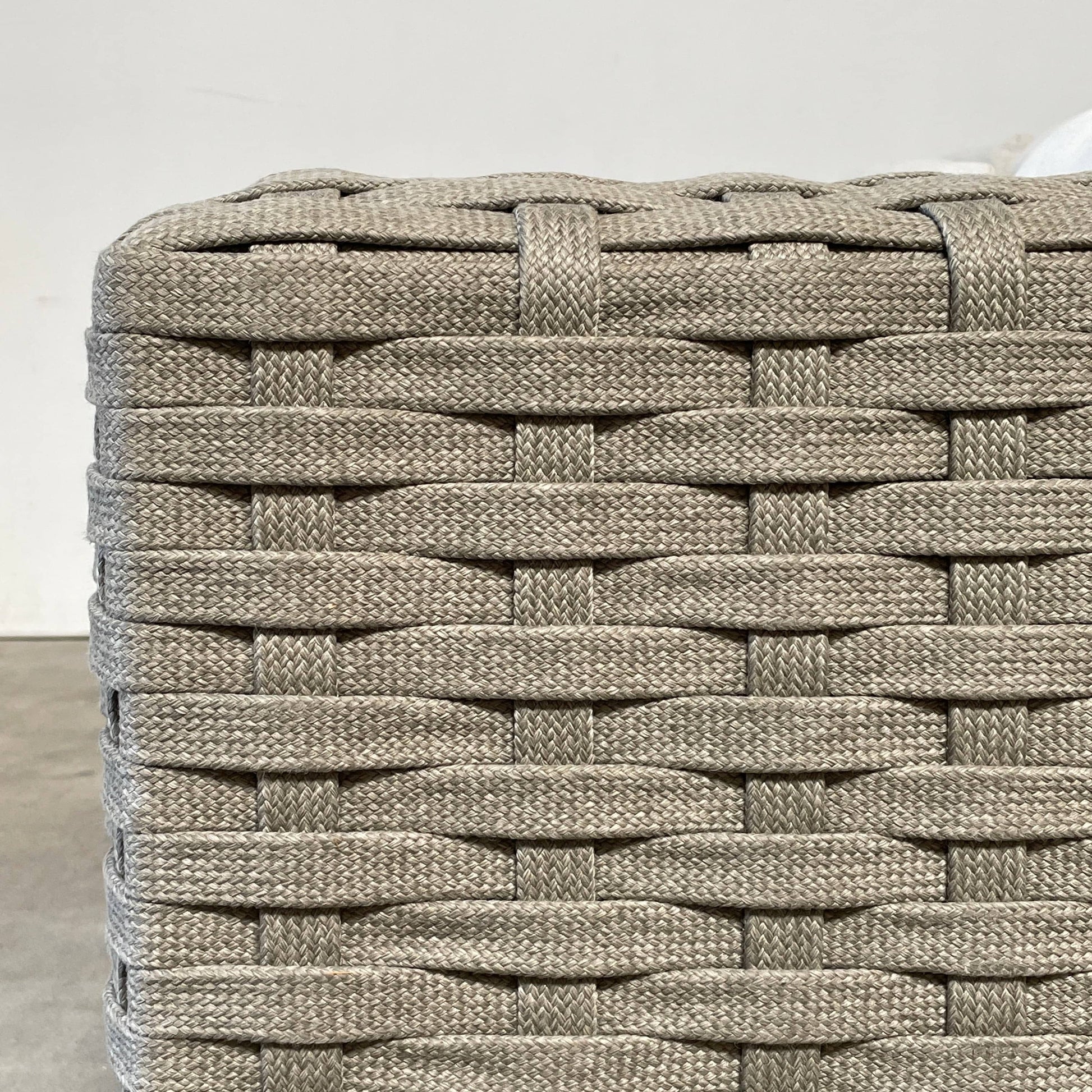 A B&B Italia Ray Outdoor Sofas with cushions on a white background.