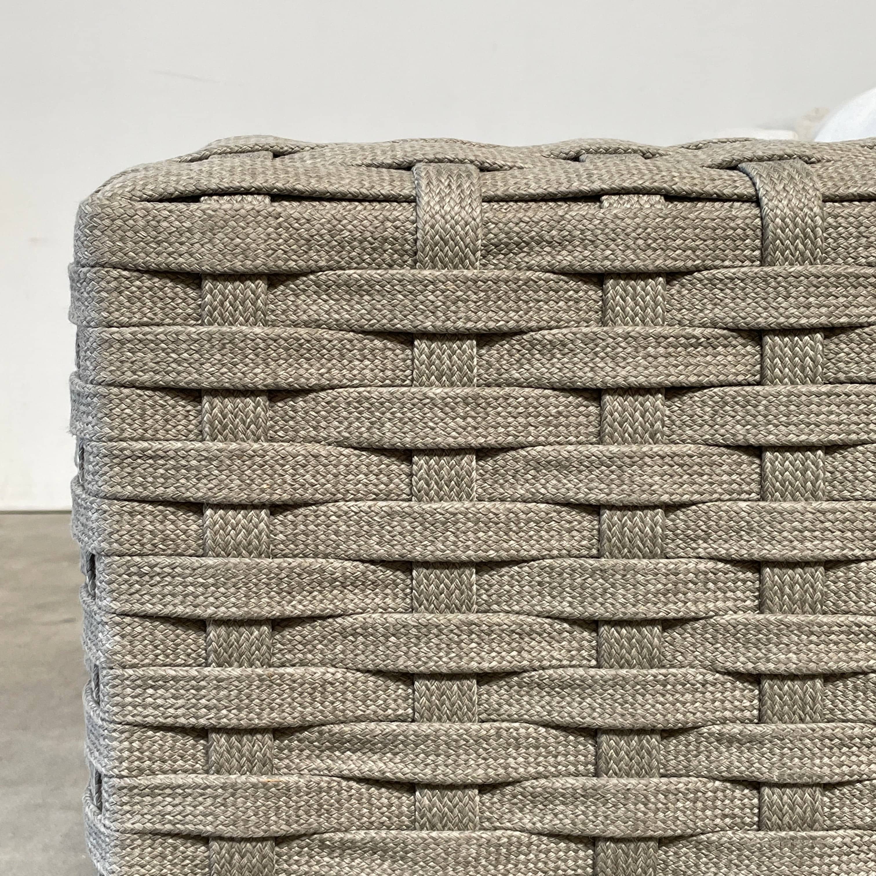 A B&B Italia Ray Outdoor Sofas with cushions on a white background.