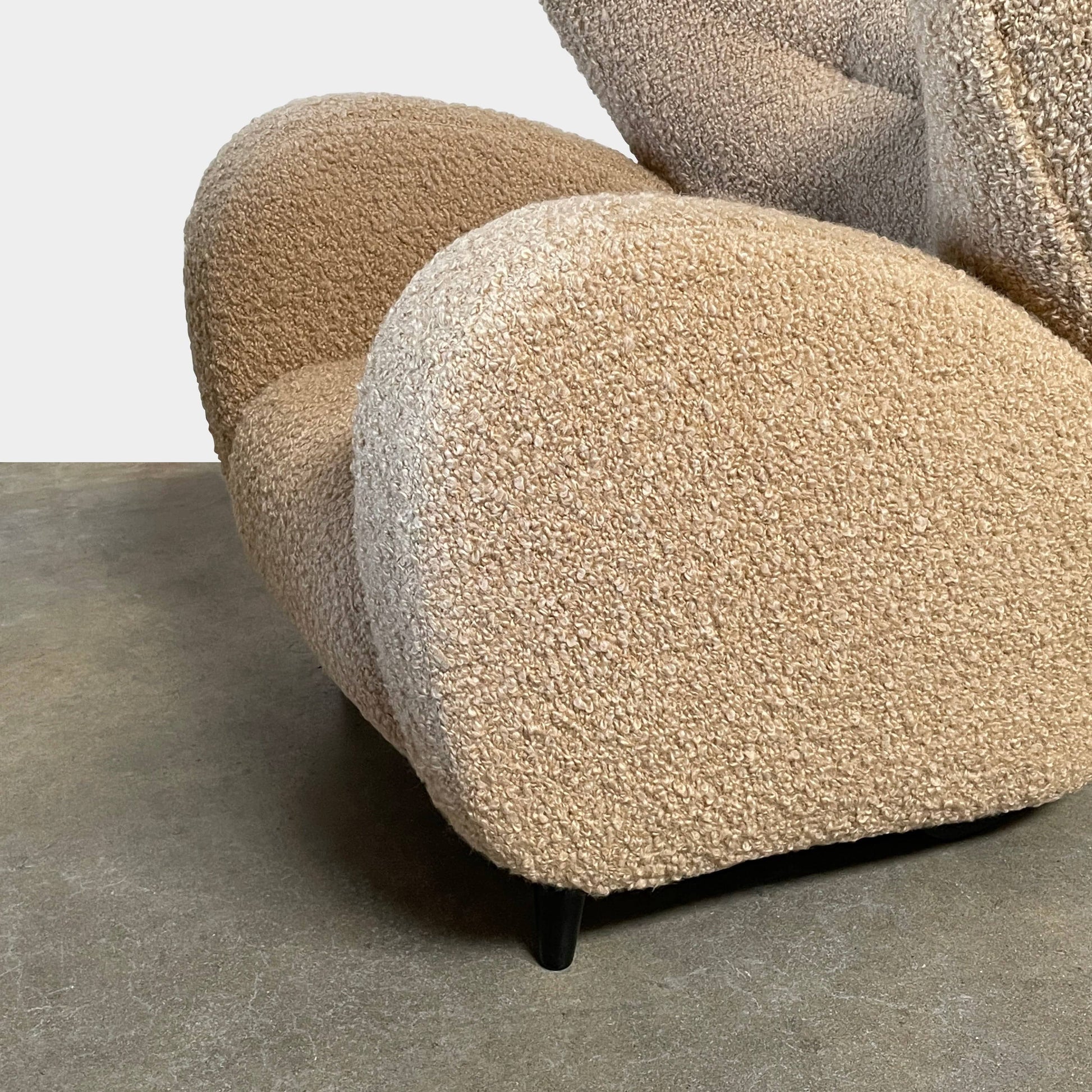 A pair of Pierre Augustin Rose Le Minotaure Armchairs on a white background by Pierre Augustin Rose.