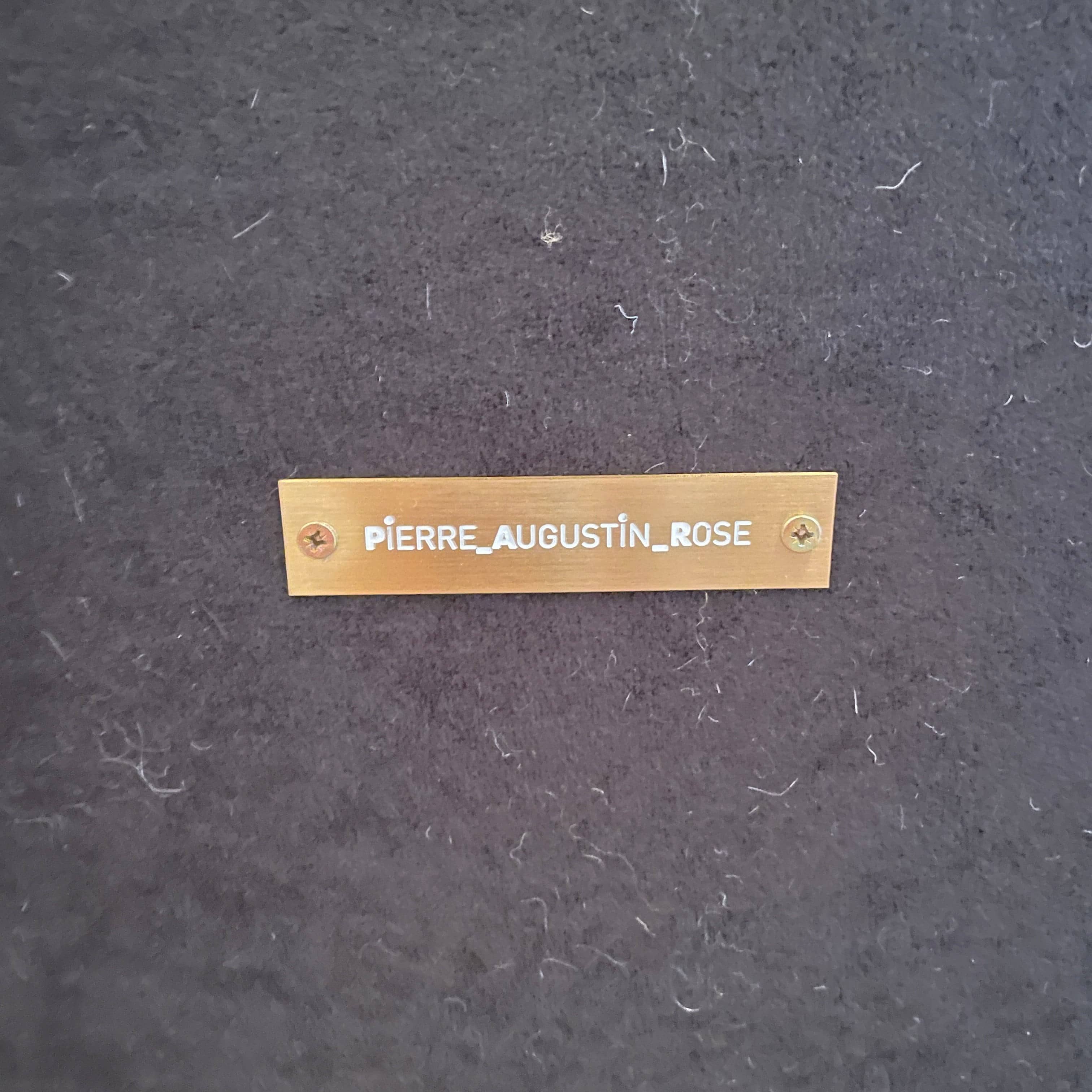 A pair of Pierre Augustin Rose Le Minotaure Armchairs on a white background by Pierre Augustin Rose.