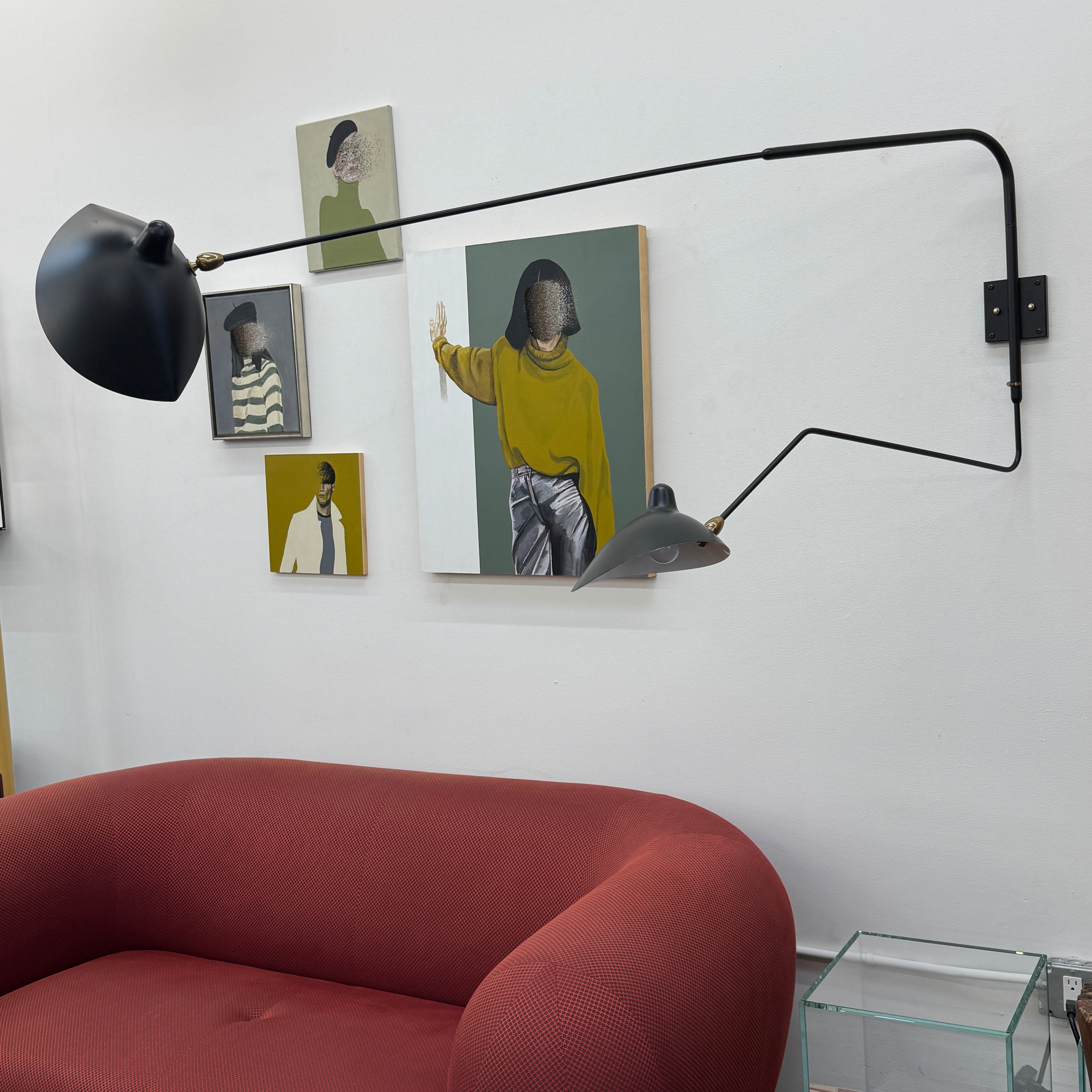 Serge Mouille Two-Arm Wall Sconce - Black – Modern Resale