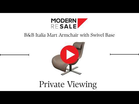 B&B Italia Mart Armchair with Swivel Base – Modern Resale