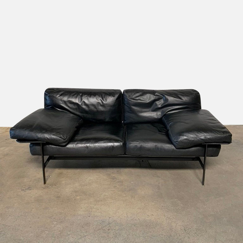 Diesis Leather Sofa, Sofa - Modern Resale