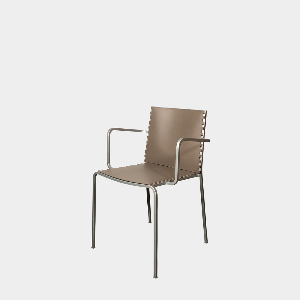 Taupe Zip Dining Armchairs, Dining Chair - Modern Resale