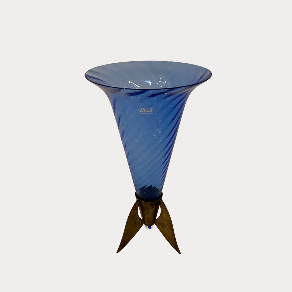 Blue Vase on Stand, Decor - Modern Resale