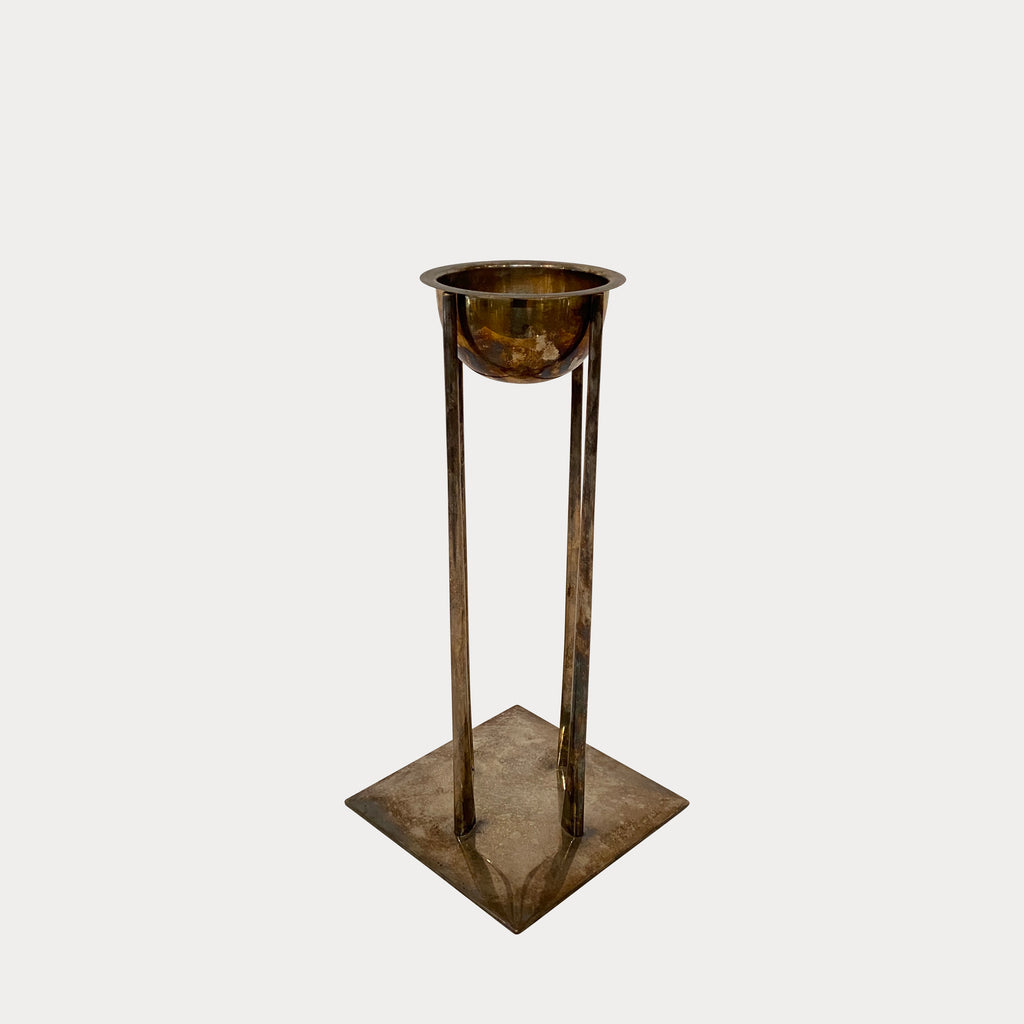Silver Plated Candle Holder, Decor - Modern Resale