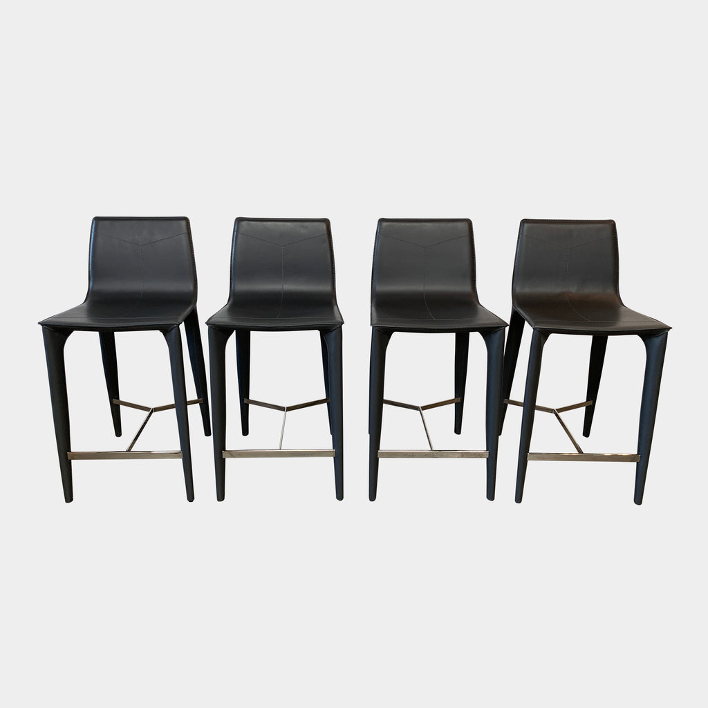 Adriatica fully upholstered counter stools, Counter Stool - Modern Resale