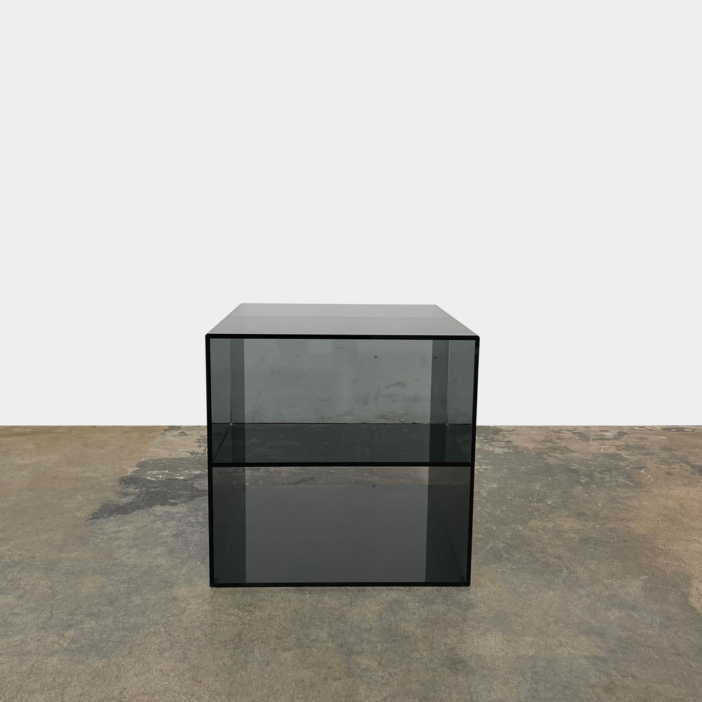 Smoked Glass Side Table,  - Modern Resale
