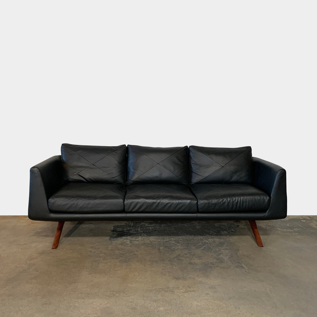 Hepburn Leather Sofa, Sofas - Modern Resale