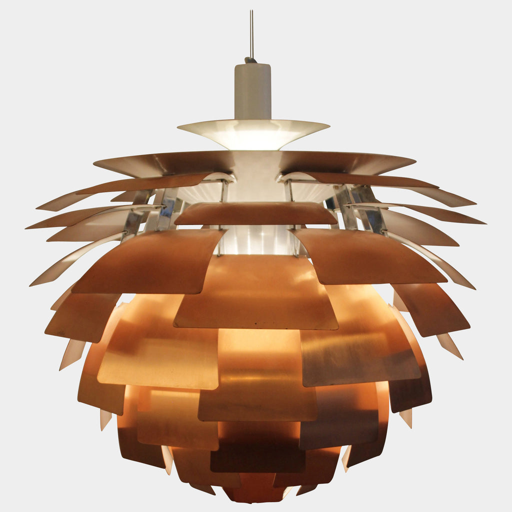 Copper PH Artichoke Lamp, Ceiling Light - Modern Resale