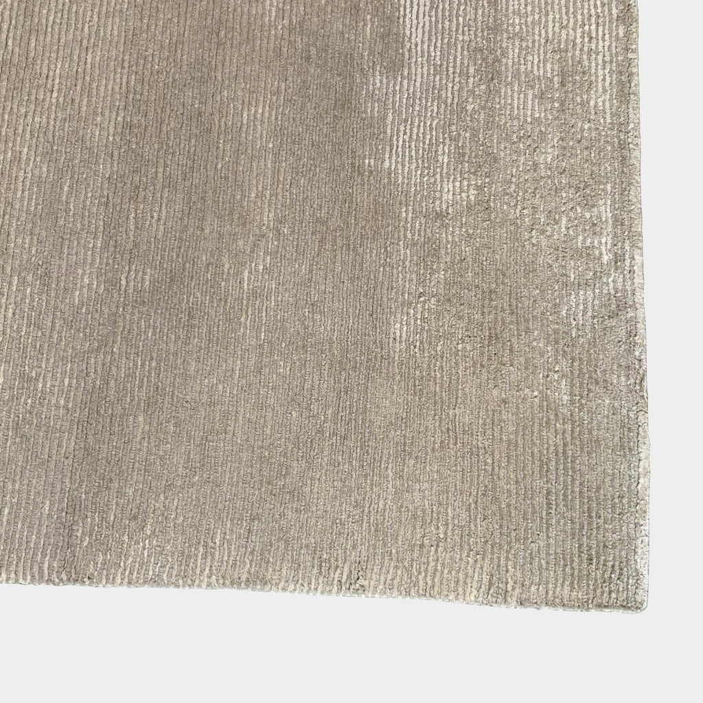 Pinstripe 8'X10' Wool and Silk Rug, Rugs - Modern Resale