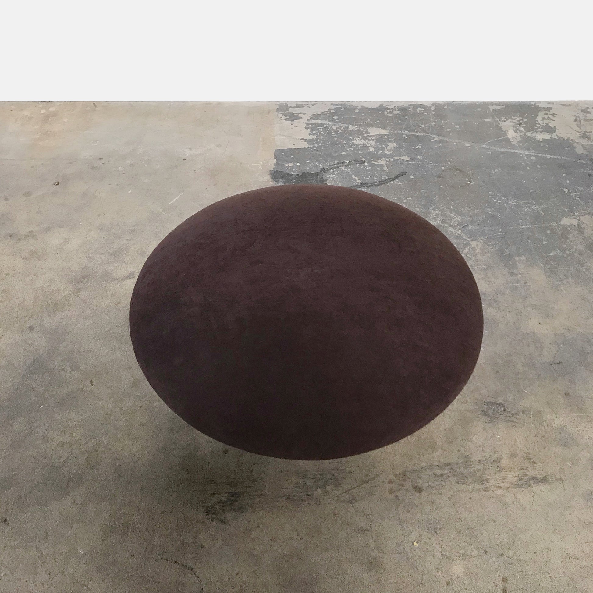 Mauro Mori Suede Ottoman, Ottoman - Modern Resale
