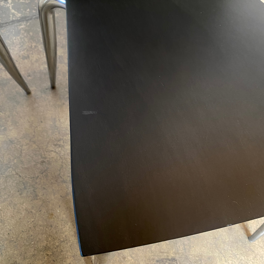 Black Wood & Chrome Dining Chairs, Dining Chair - Modern Resale