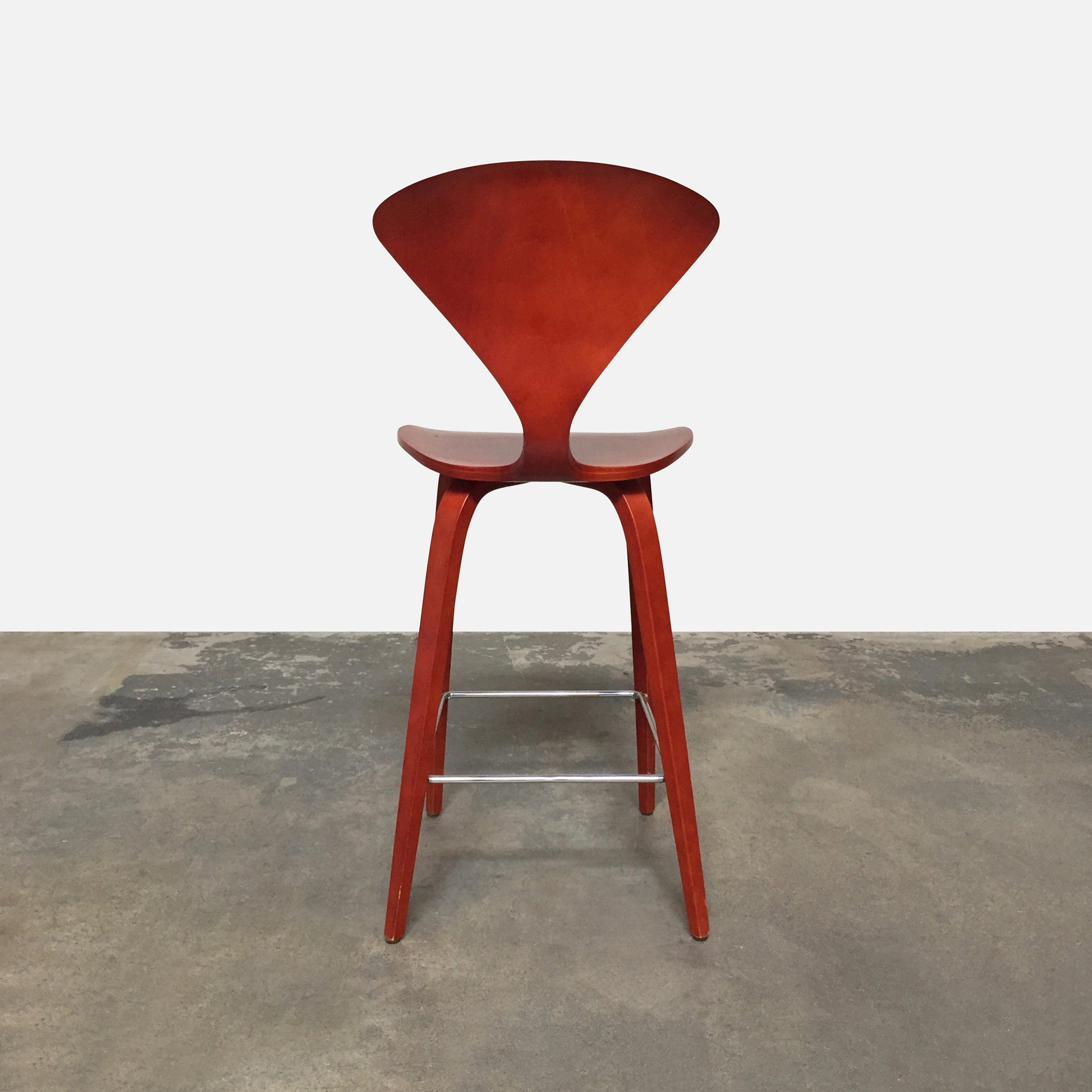 A pair of Cherner Counter Stools on a white background by Cherner Chair Company.