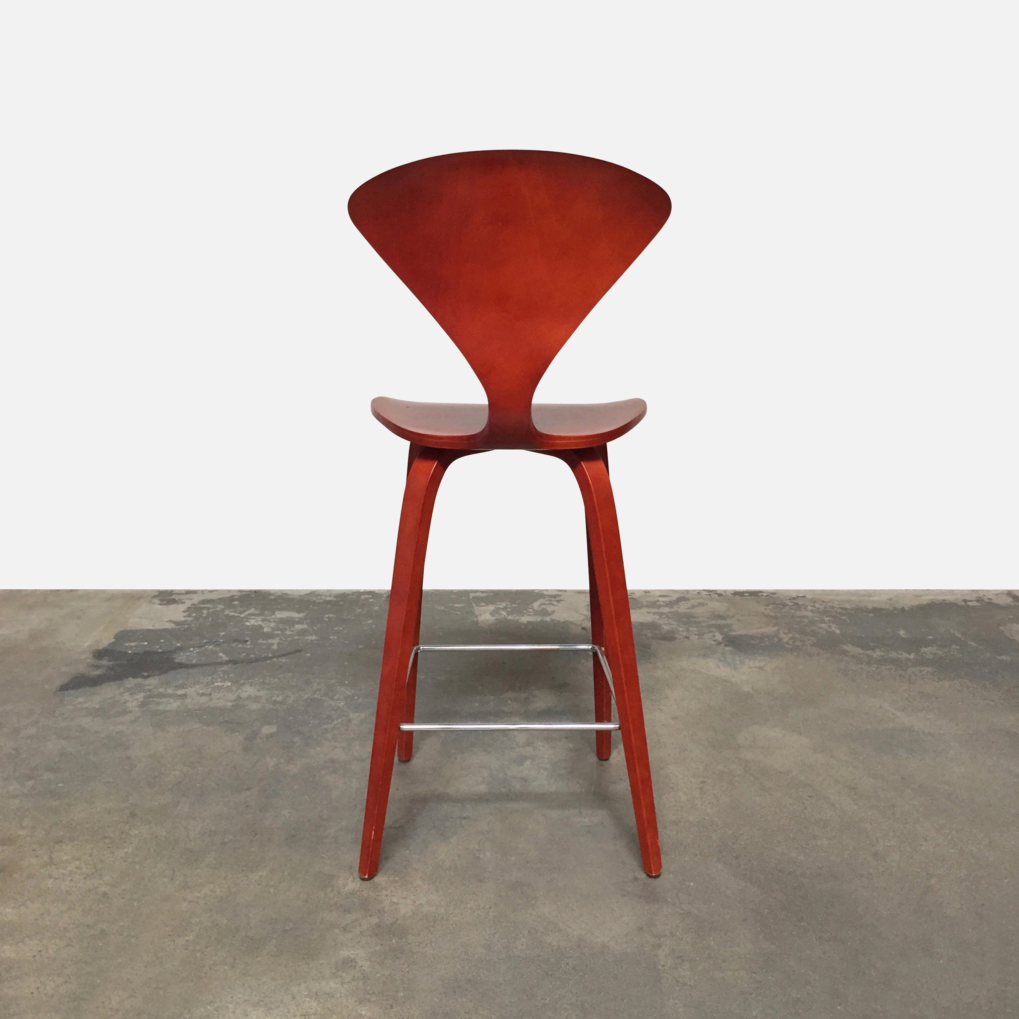 A pair of Cherner Counter Stools on a white background by Cherner Chair Company.