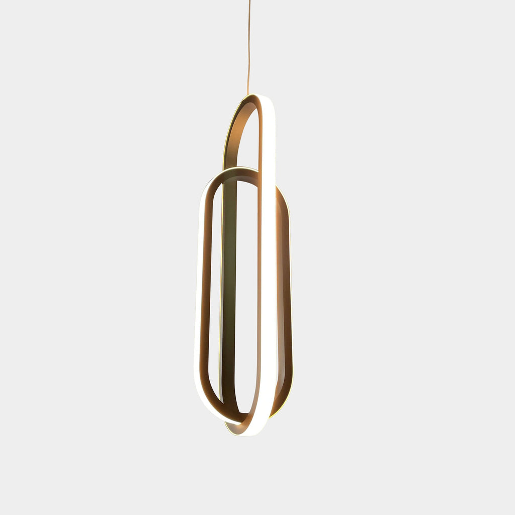 The Eurofase Lighting Denmark Pendant from Eurofase Lighting is a contemporary black pendant light. Its oblong shape adds a modern touch to any space.