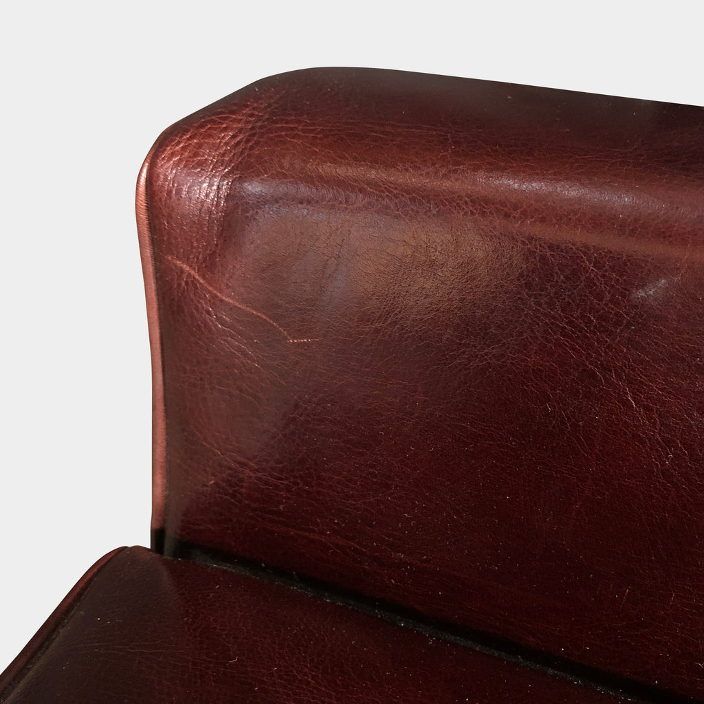 Leather Stool / Side Chair, Stool - Modern Resale