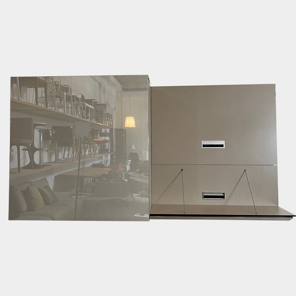Pab Shelving Unit W/Sliding door, Bookcases + Shelving - Modern Resale
