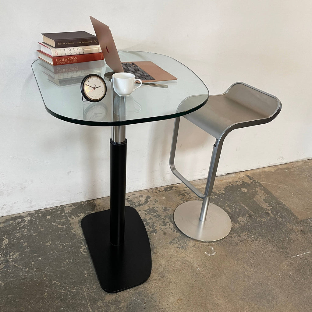 Piazza Adjustable Desk in Black, Desks - Modern Resale