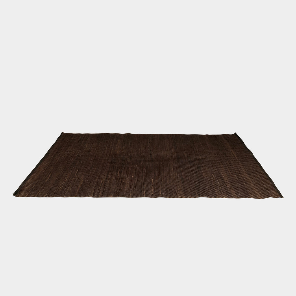 Brown Leather Woven Area Rug, Rugs - Modern Resale