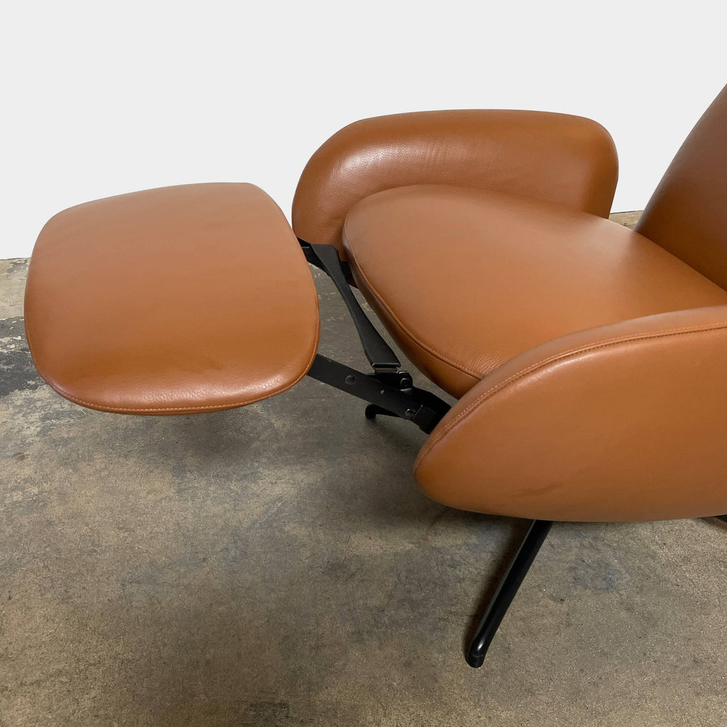 A comfortable Vala Leather Recliner lounge chair by DWR.