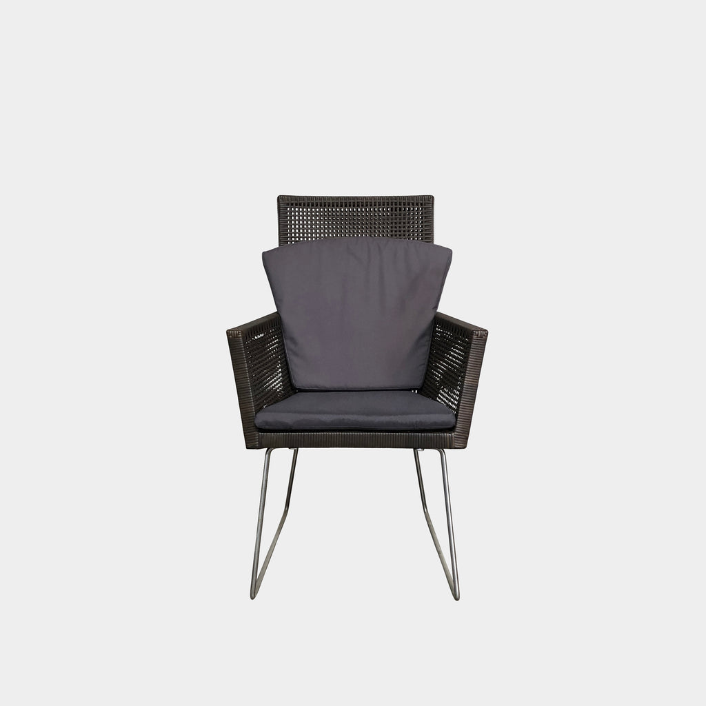 Brown Woven Outdoor Chair, Outdoor Chair - Modern Resale