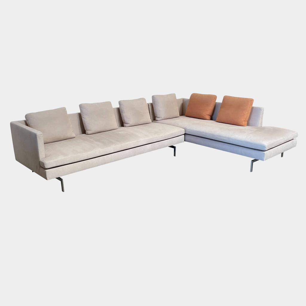 Ultra Suede Sectional, Sectional Sofas - Modern Resale