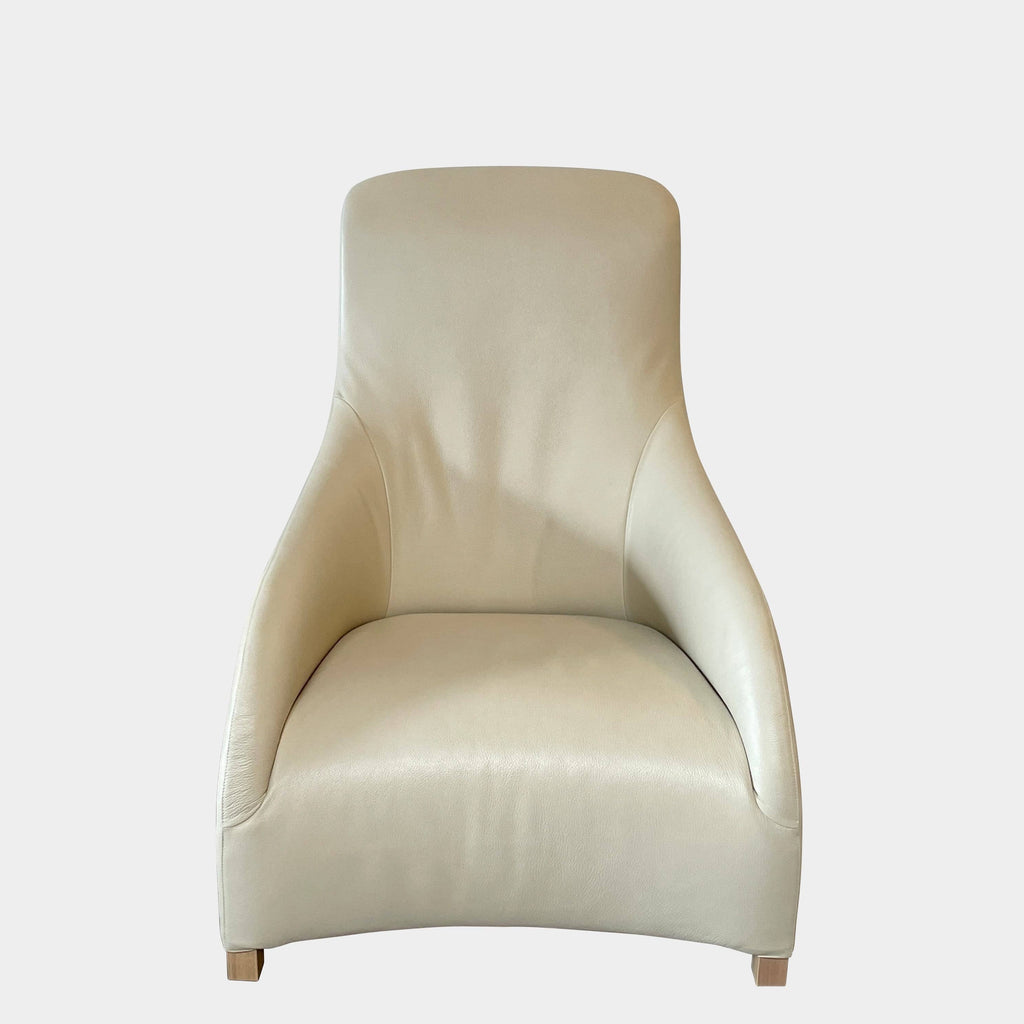 Kalos Leather Lounge Chair, Lounge Chairs - Modern Resale