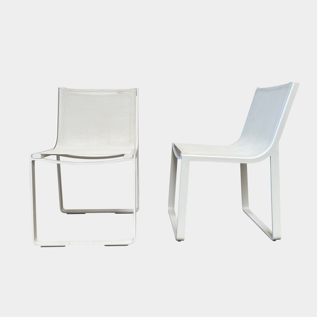 A Gandia Blasco Flat Textile Dining Chair Set on a white background.