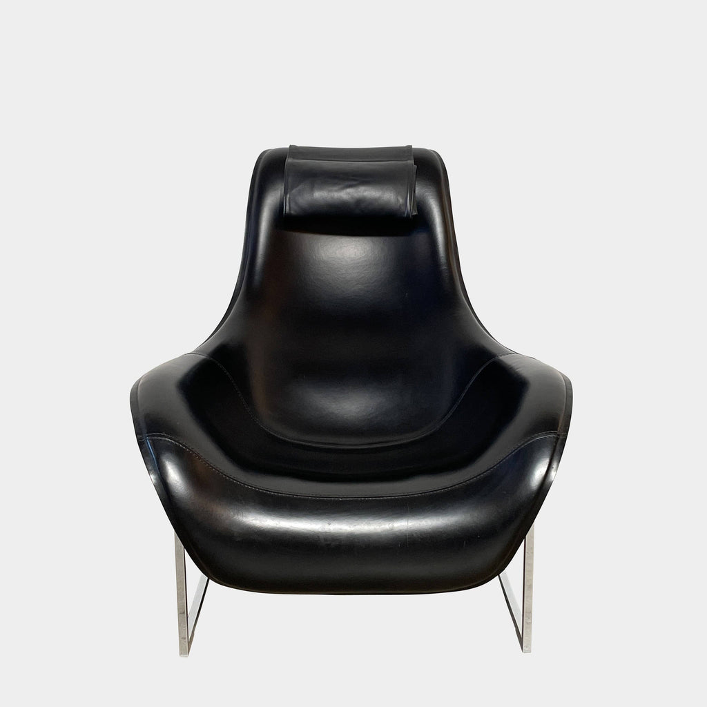 B&B Italia Mart Leather Lounge Chair, Lounge Chairs - Modern Resale
