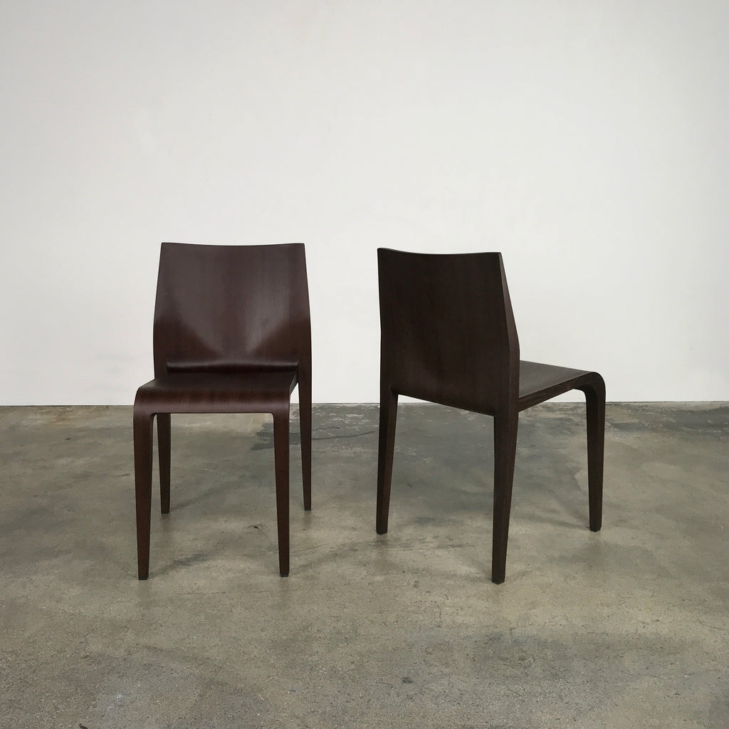 Laleggera Stacking Chairs - Wenge (2 in stock), Chair - Modern Resale