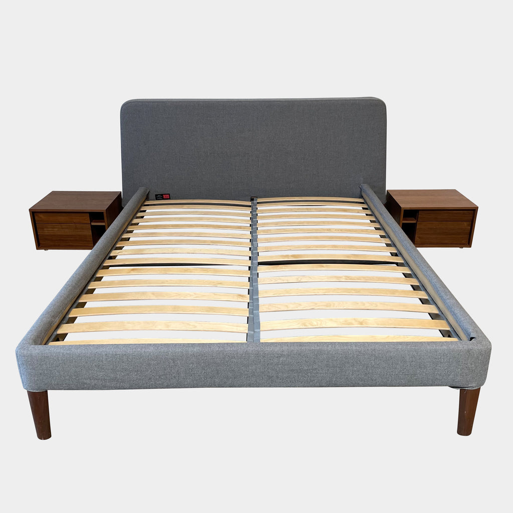 Parallel Queen Bed & Nightstands, Beds - Modern Resale