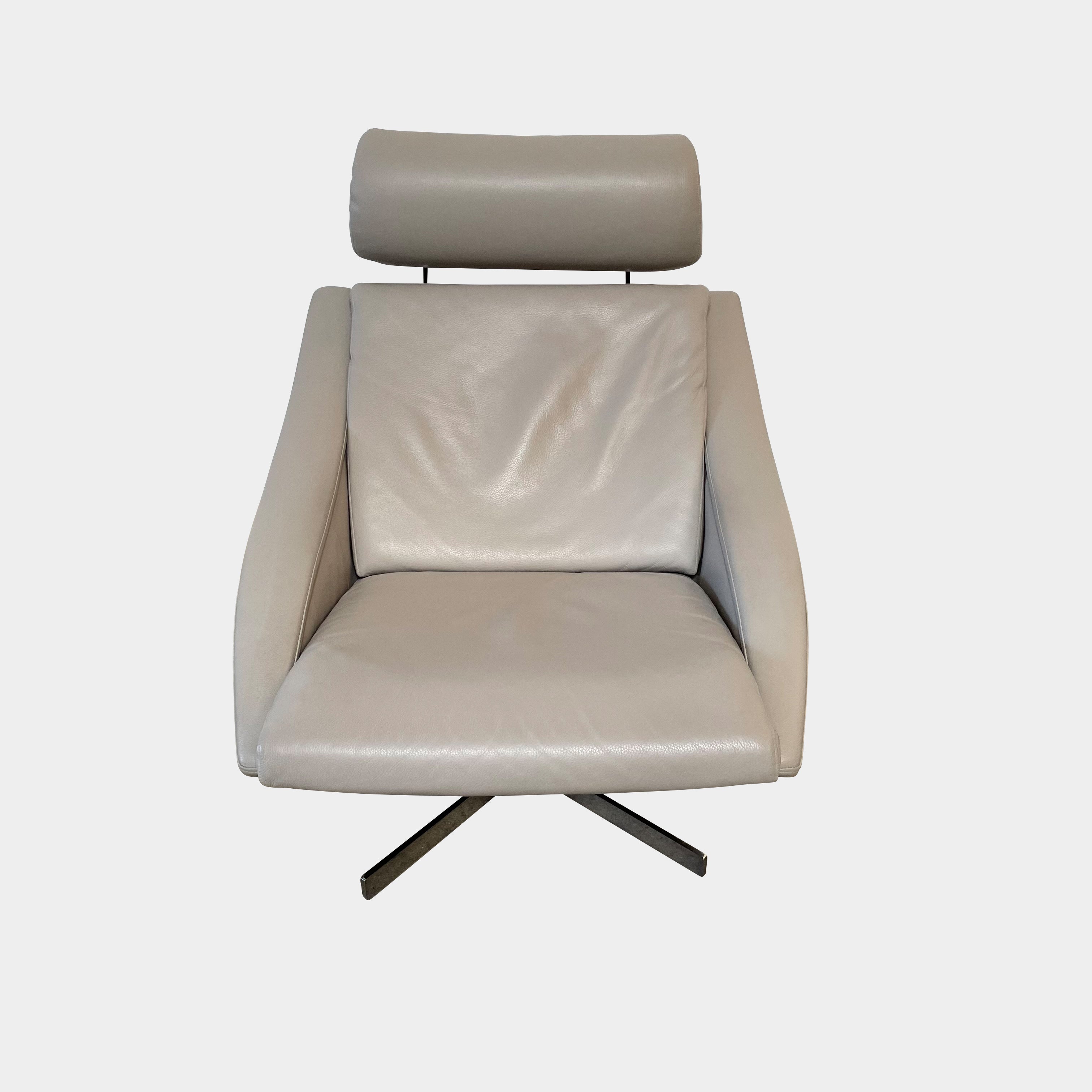 Bakea Swivel Chair with Ottoman, Chair & Ottoman - Modern Resale