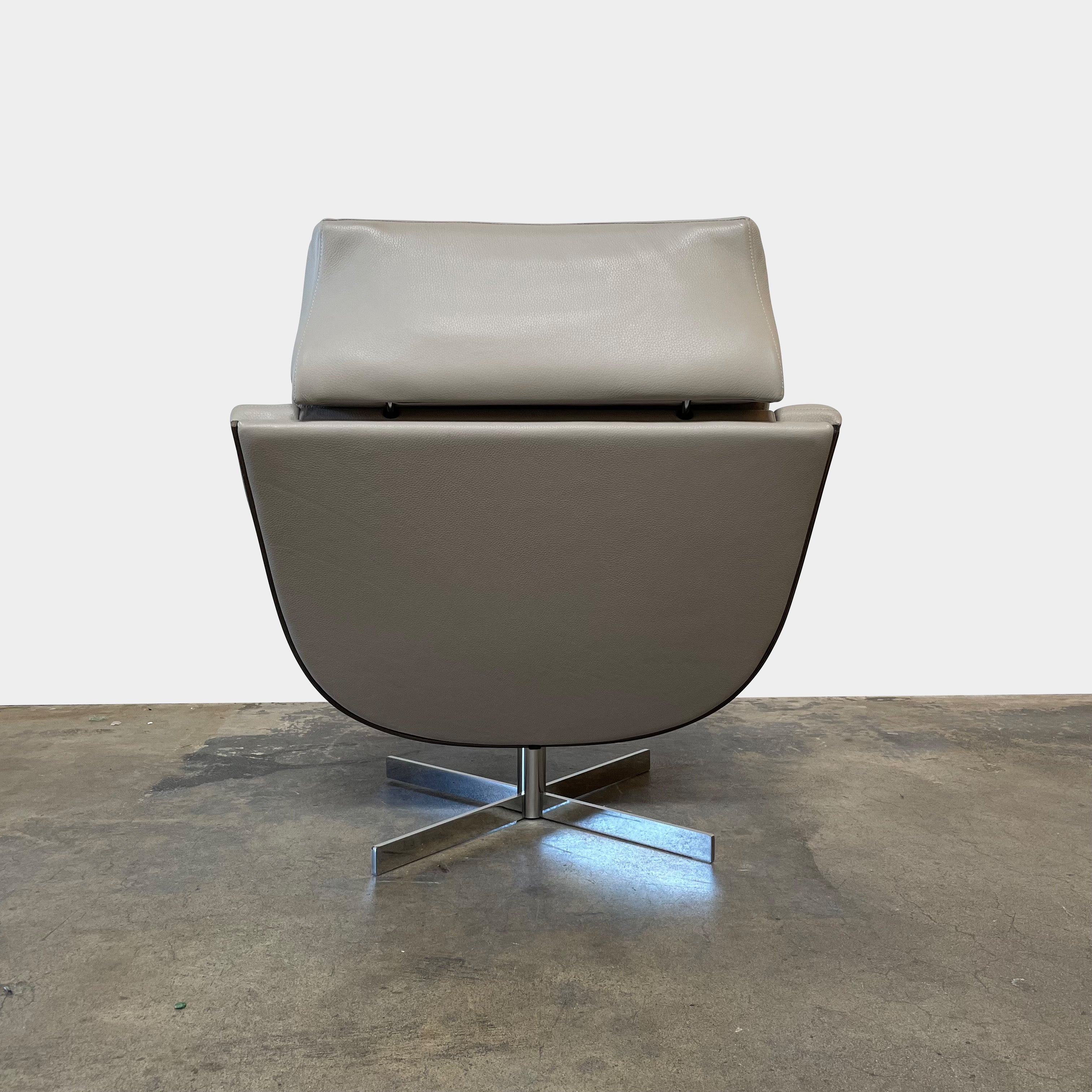 Bakea Swivel Chair with Ottoman, Chair & Ottoman - Modern Resale