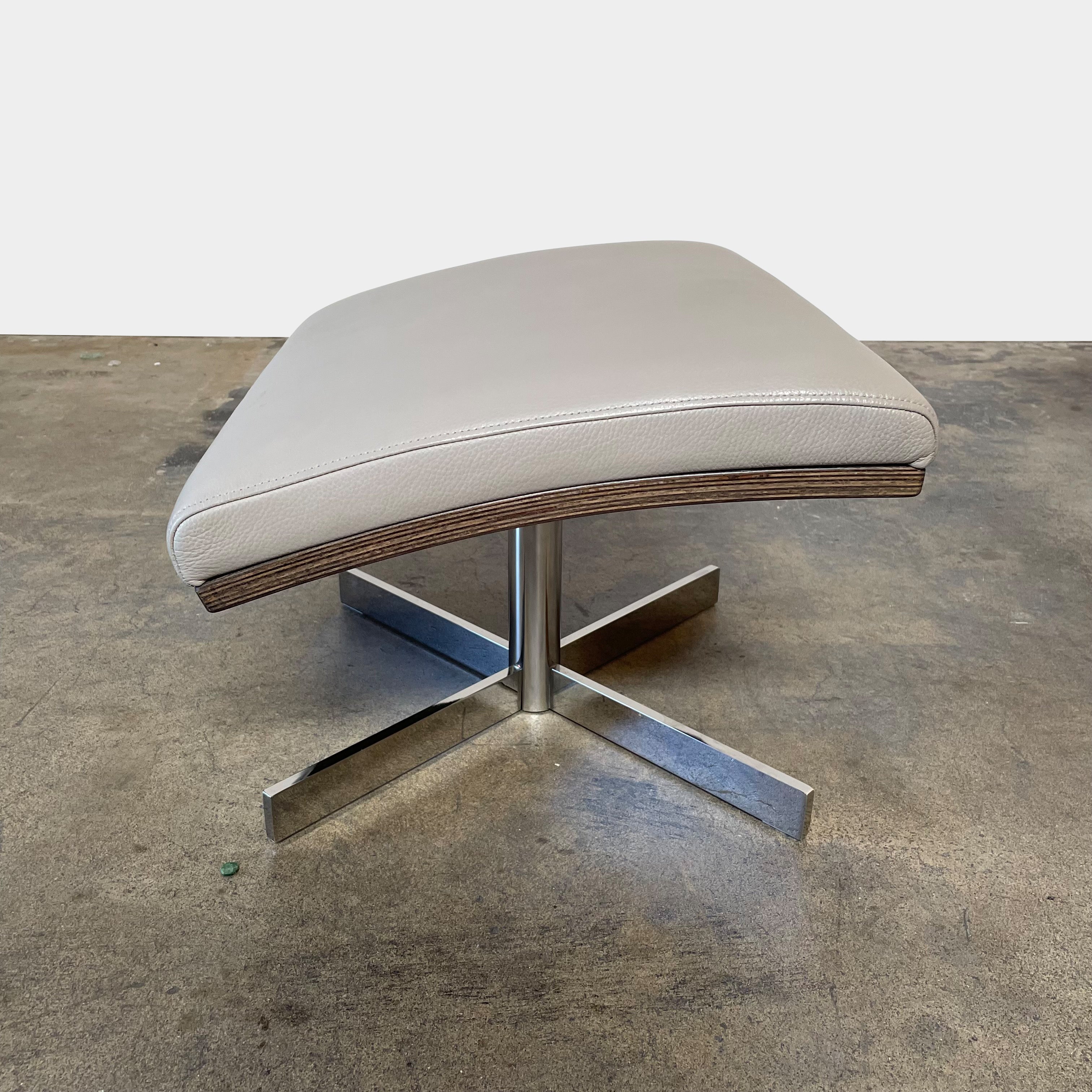 Bakea Swivel Chair with Ottoman, Chair & Ottoman - Modern Resale