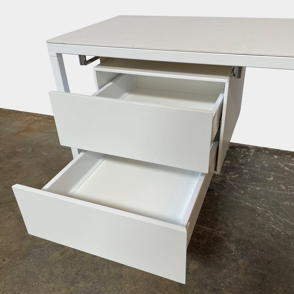 Helsinki White Desk (hold), Desks - Modern Resale