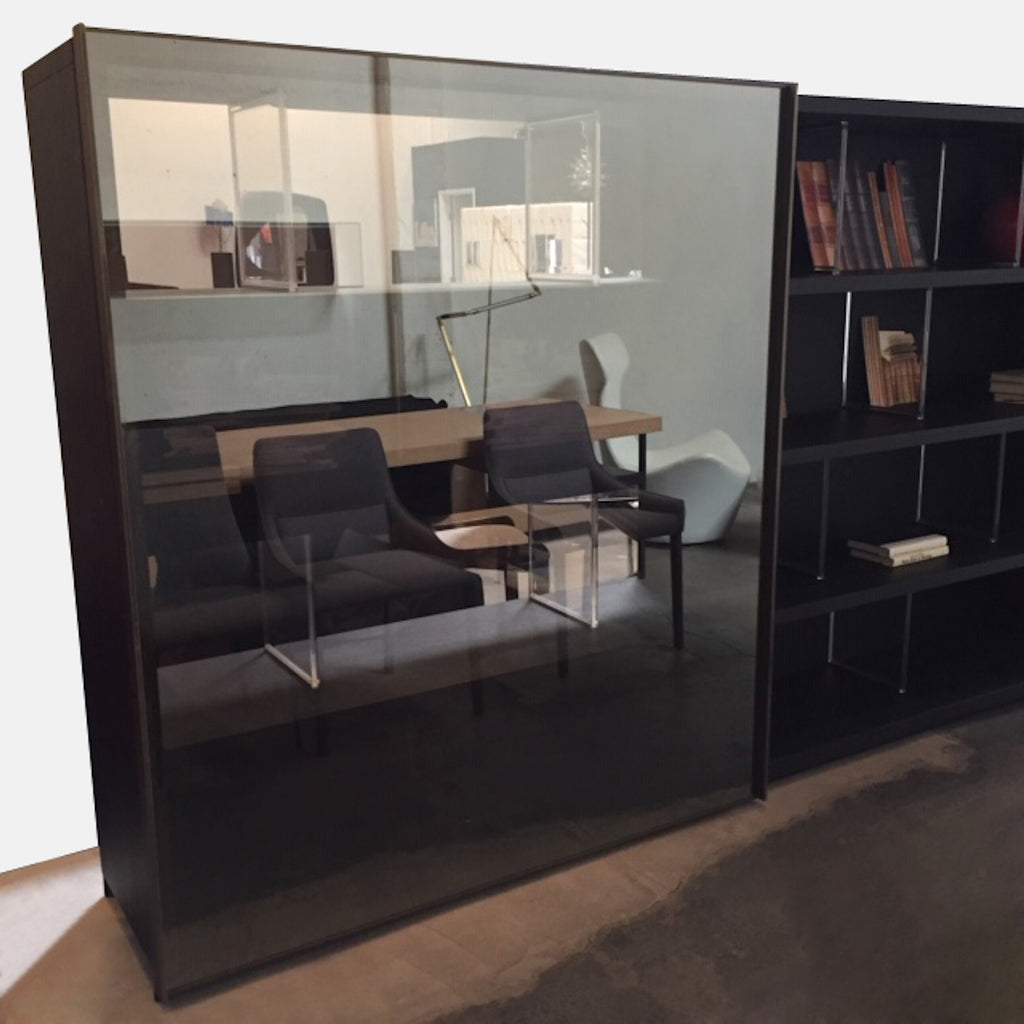 Mida Bookcase with Sliding Door, Bookcase - Modern Resale