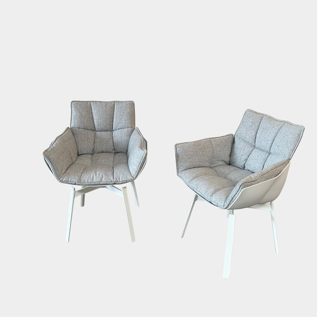 Husk Swivel Dining Chair Set, Dining Chairs - Modern Resale