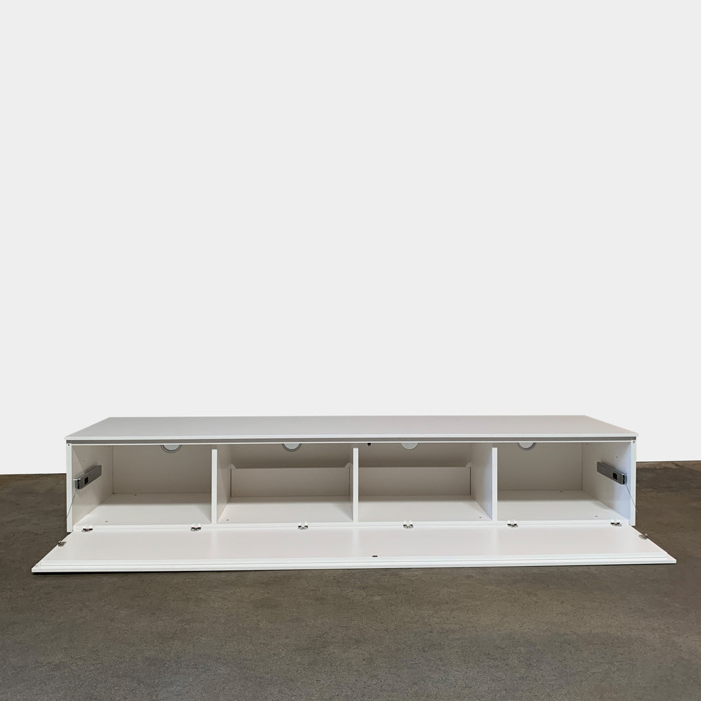 WHITE LOW CONSOLE, Console, media storage - Modern Resale