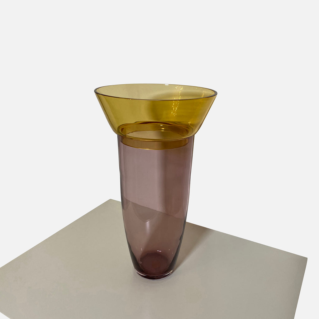 Amber and Plum Murano Vase, Accessories - Modern Resale