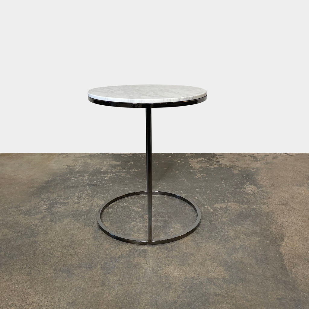 Carrara Marble Side Table (1 on hold), Side Table - Modern Resale
