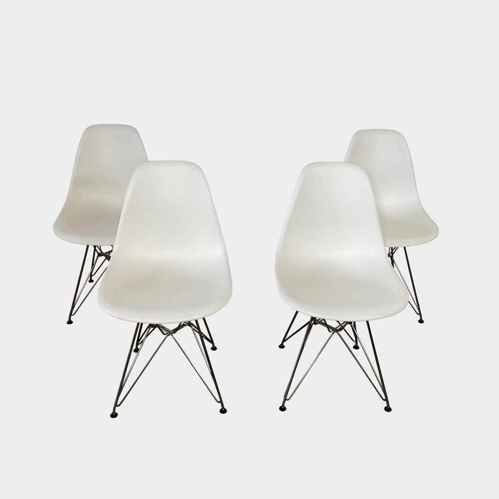 Eames Molded Plastic Side Chair Set, Dining Chairs - Modern Resale