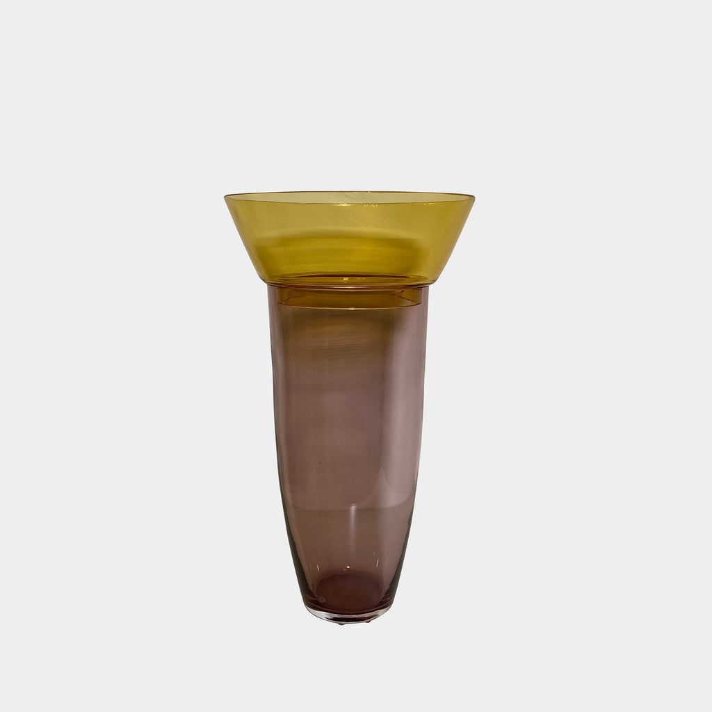 Amber and Plum Murano Vase, Accessories - Modern Resale