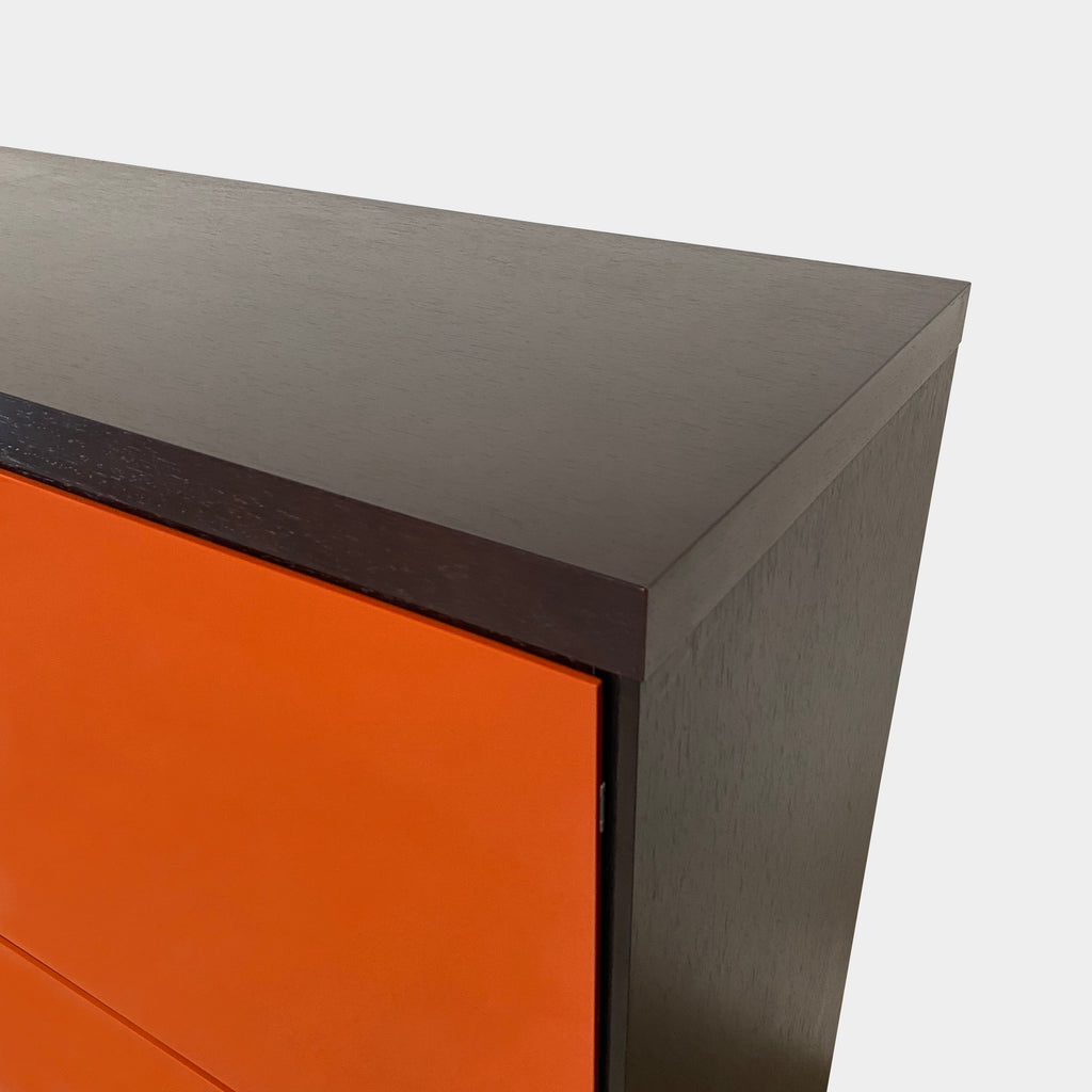 Cabinet With Orange Doors, Bar Cabinet - Modern Resale