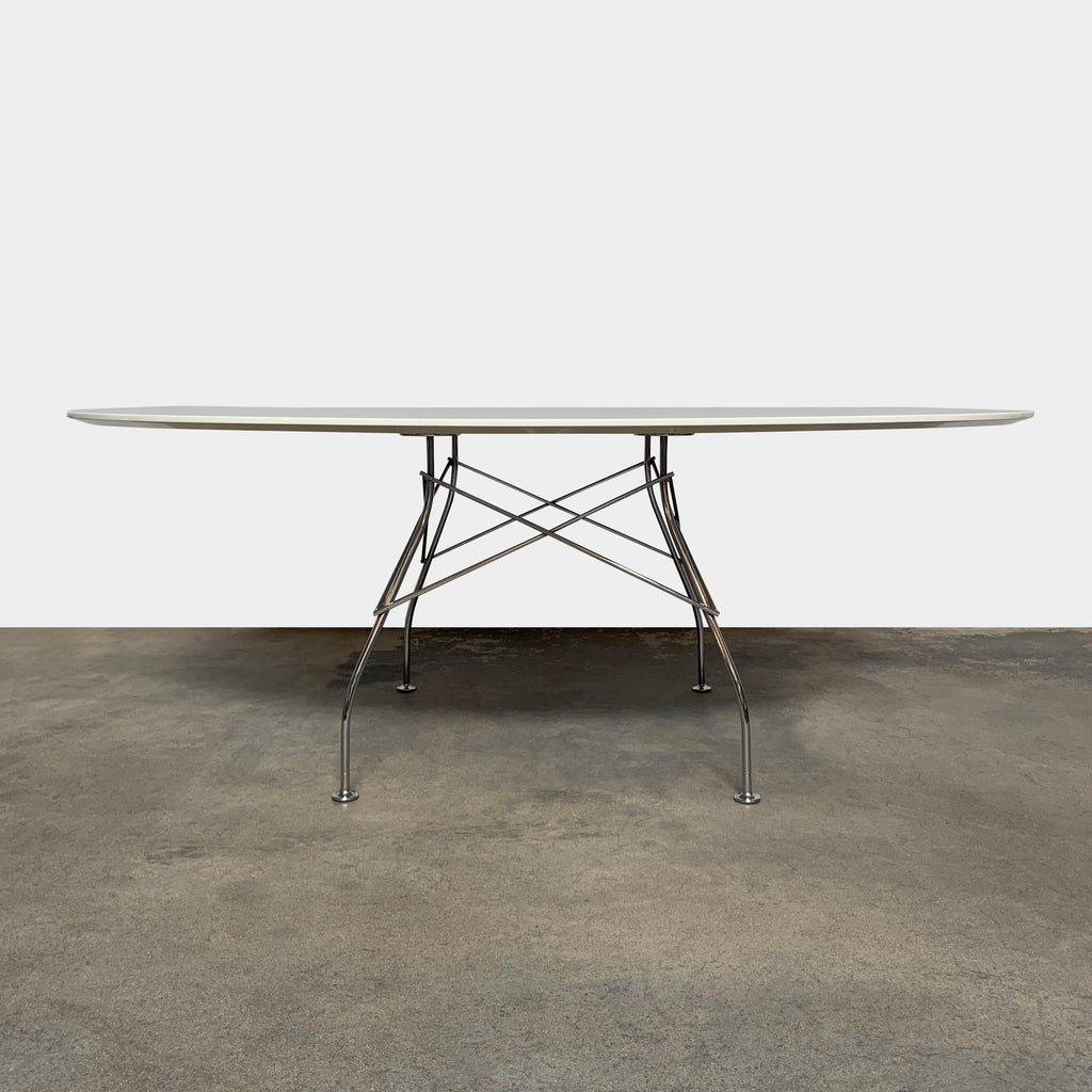 Glossy Oval Table, Table - Modern Resale