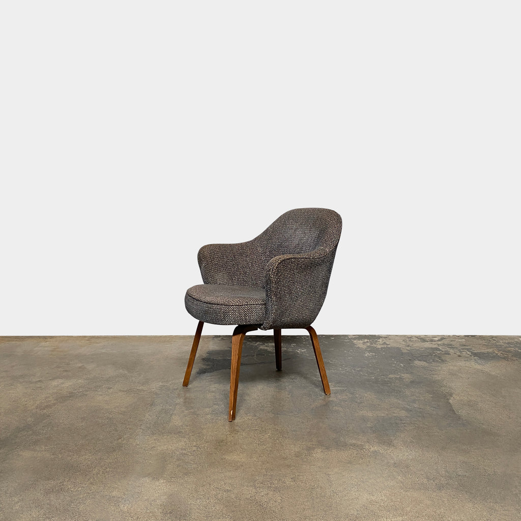 Saarinen Executive Armchairs With Wood Legs, Dining Chair - Modern Resale