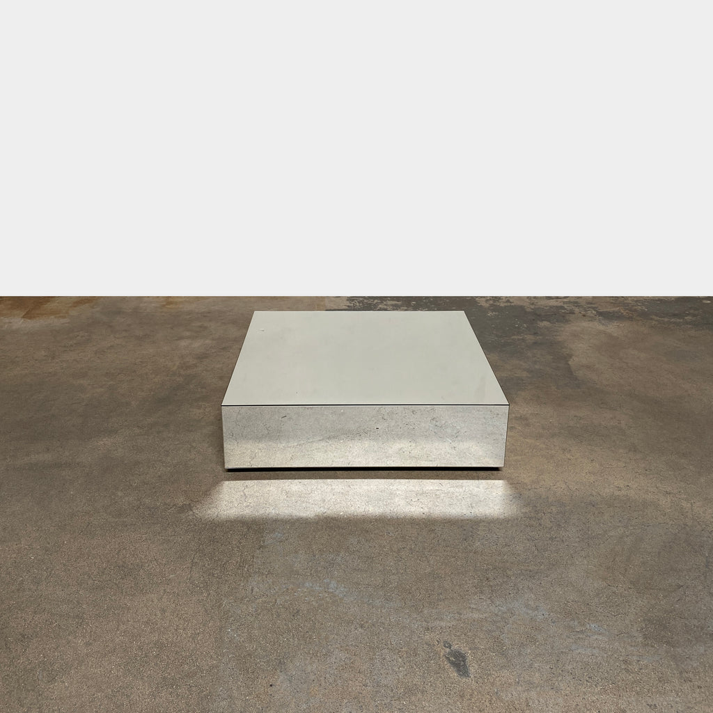 Mirrored Square Coffee Table, Coffee Table - Modern Resale