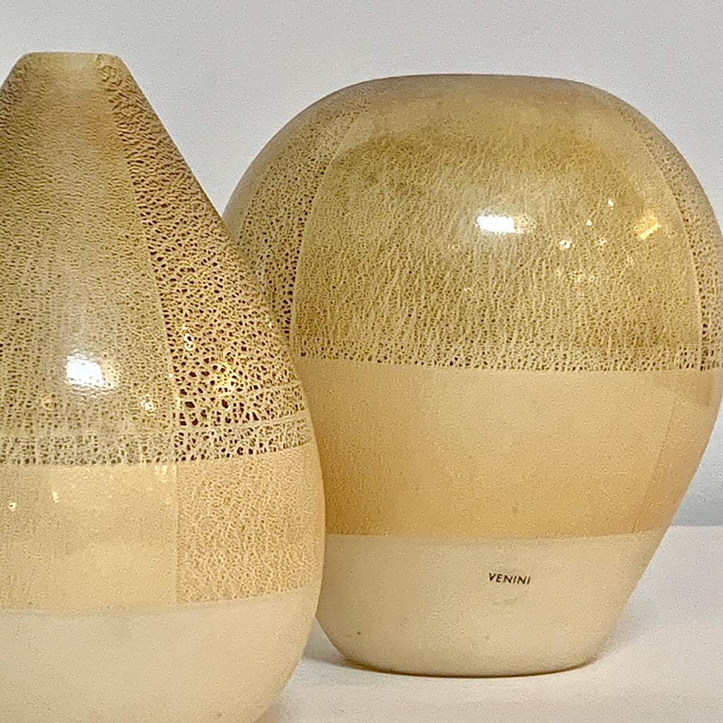 Quarzi Gold Leaf Vase, Decor - Modern Resale