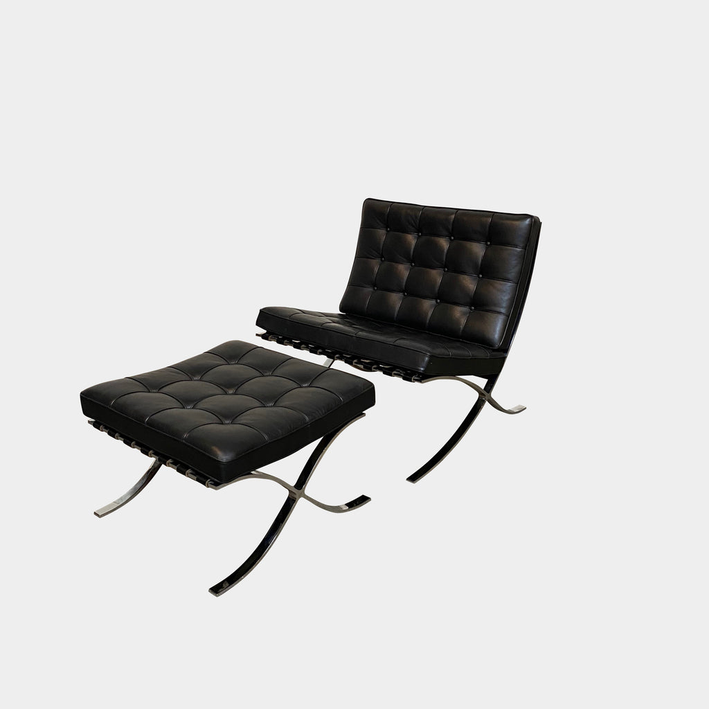 Barcelona Lounge Chair & Ottoman, Chair & Ottoman - Modern Resale