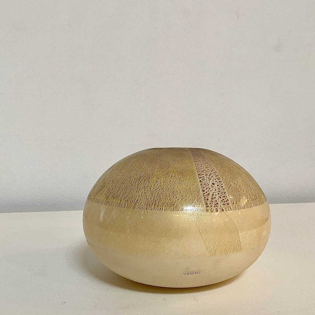 Quarzi Gold Leaf Vase, Decor - Modern Resale